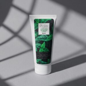 Activated charcoal and mint mask