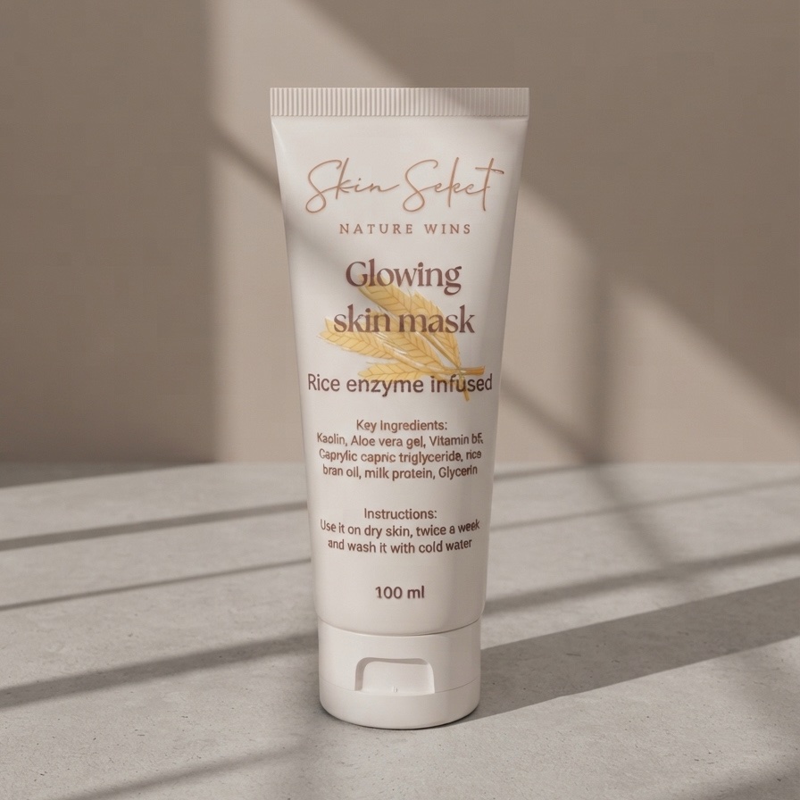 Glowing skin mask