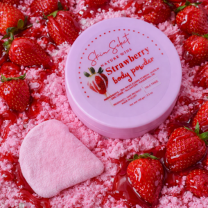 Strawberry body powder